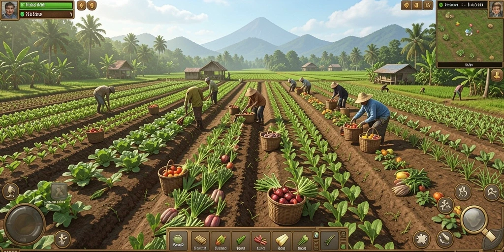 Screenshot menunjukkan tampilan antarmuka utama GAMERP.