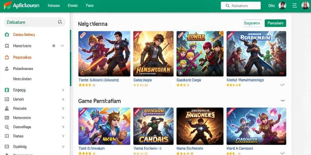 Tampilan awal yang menarik dan mudah dipahami.